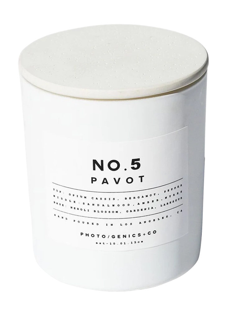 Свеча парфюмированная в стеклянной вазе Pavot купить в VISAGEHALL