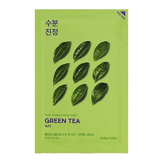 Маска тканевая противовоспалительная Зеленый чай Pure Essence купить в VISAGEHALL