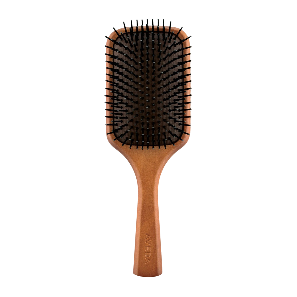 Щетка для волос деревянная массажная Wooden Hair Paddle Brush  купить в VISAGEHALL