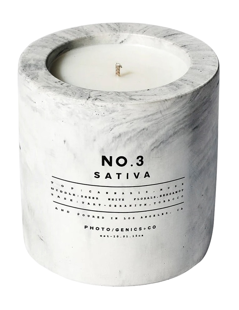 Свеча парфюмированная в керамической вазе Sativa 