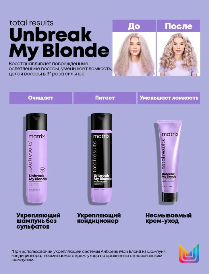 Кондиционер для осветленных волос Unbreak My Blonde купить в VISAGEHALL