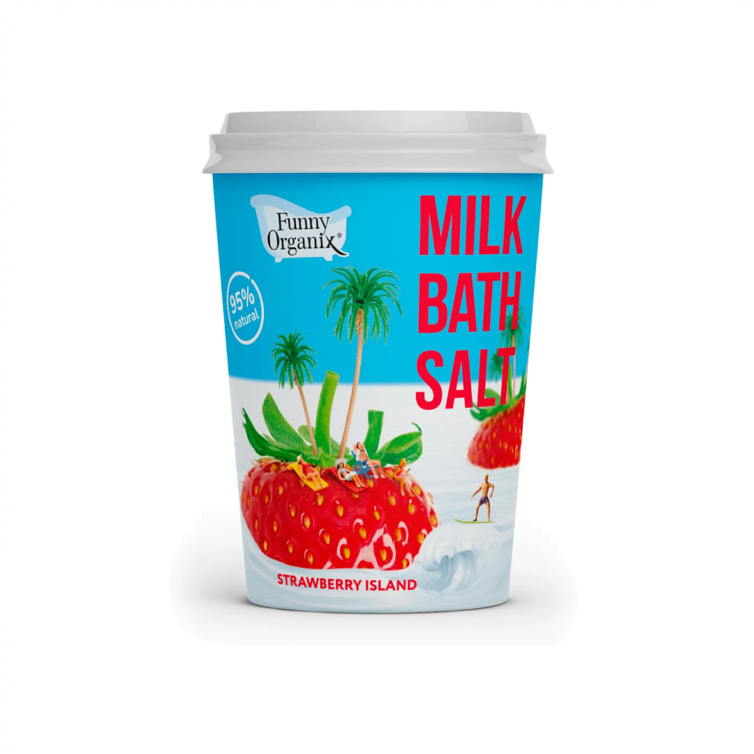Соль для ванн молочная Strawberry Island