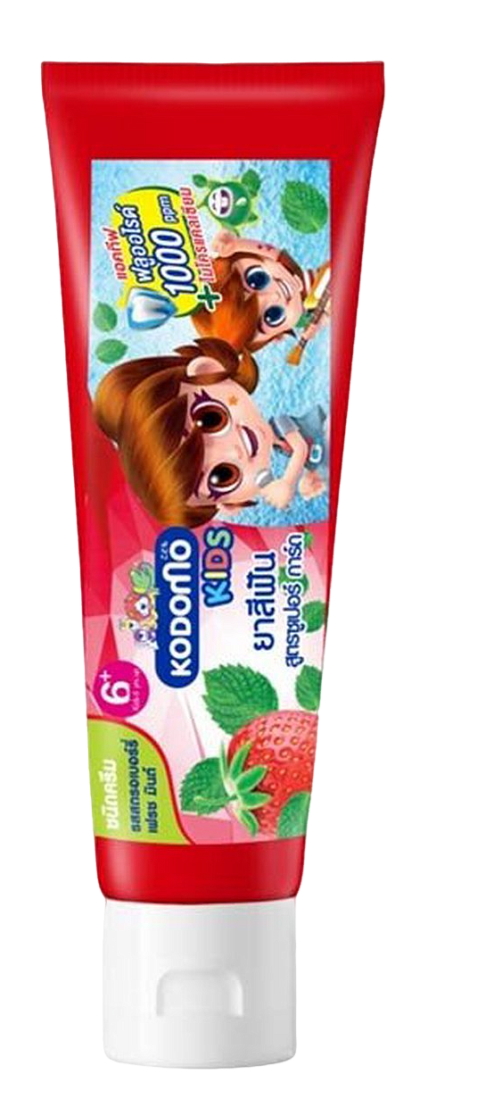 Зубная паста для детей с 6 лет с ароматом клубники и прохладной мяты