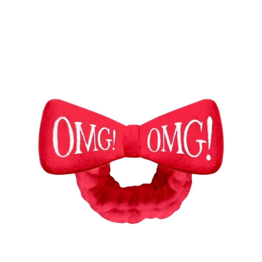 Повязка косметическая для волос красная Hair Band-Red