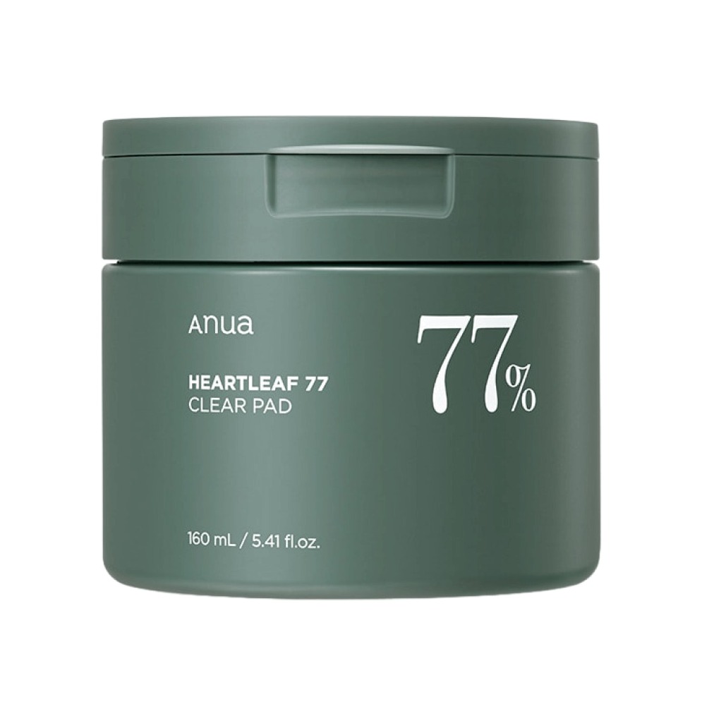 Пэды отшелушивающие с хауттюйнией и PHA-кислотой Heartleaf 77% Clear Pad купить в VISAGEHALL