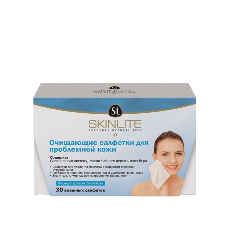 Салфетки очищающие для проблемной кожи 