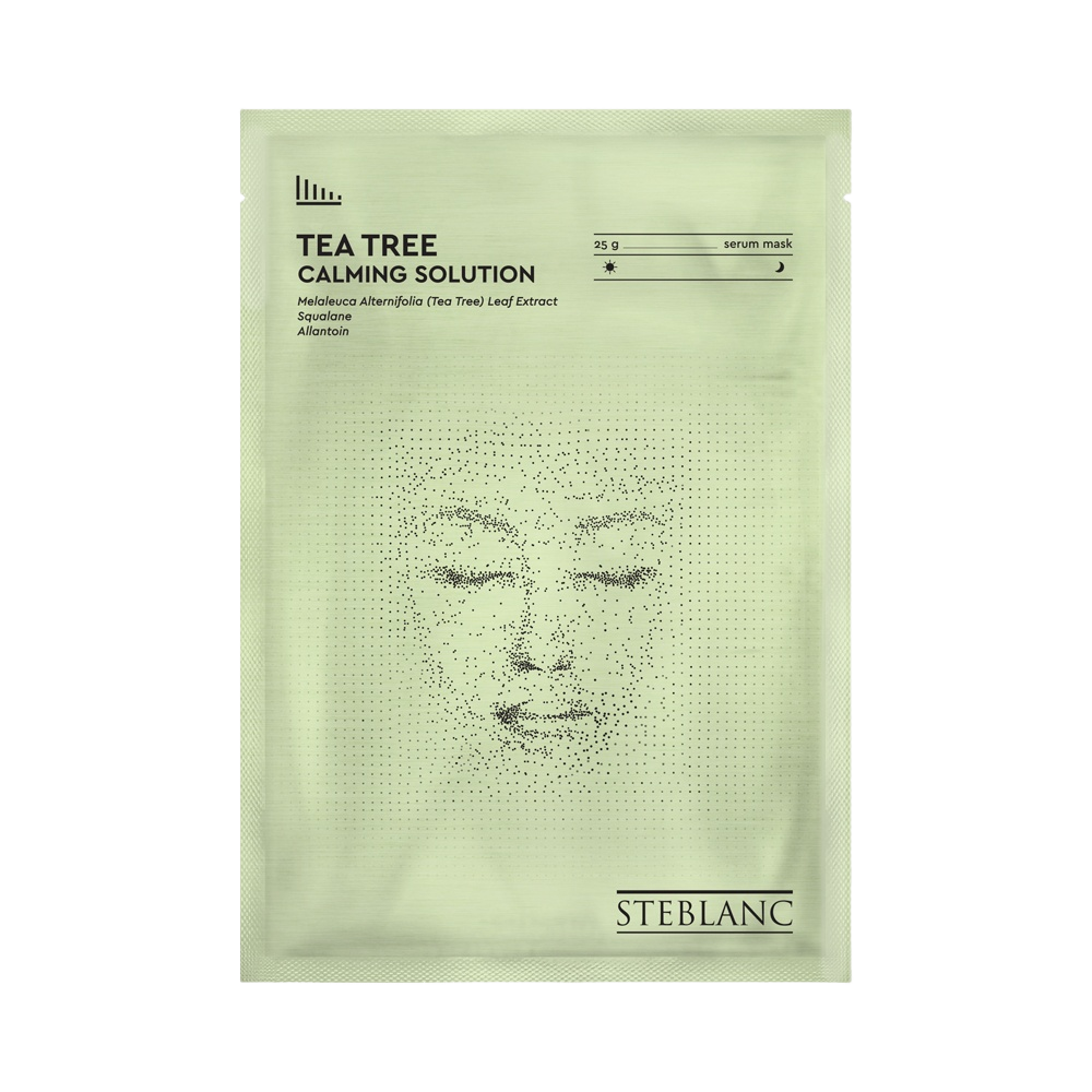 Тканевая маска сыворотка для лица успокаивающая с экстрактом чайного дерева купить в VISAGEHALL