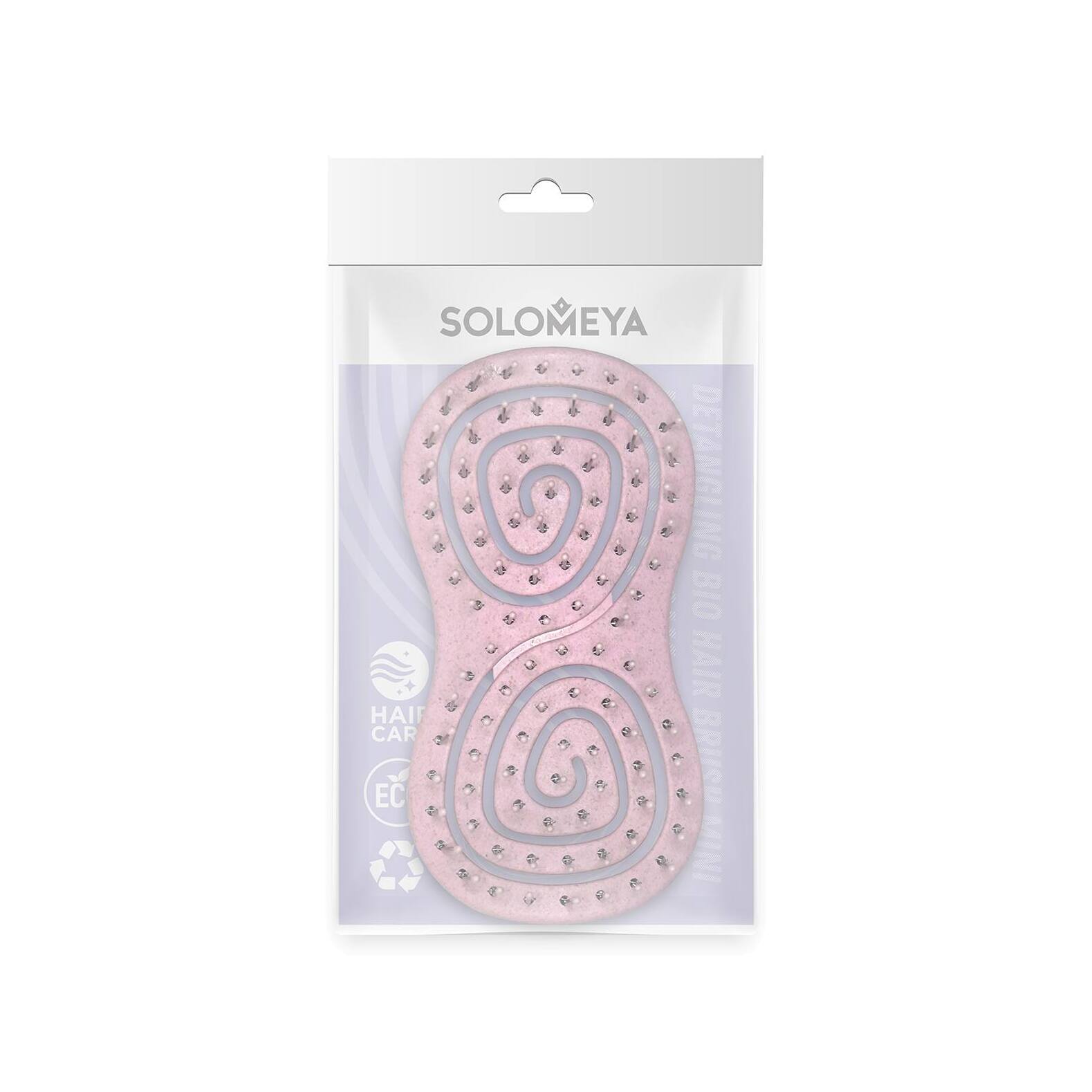Био-расческа для волос подвижная светло-розовая mini VISAGEHALL