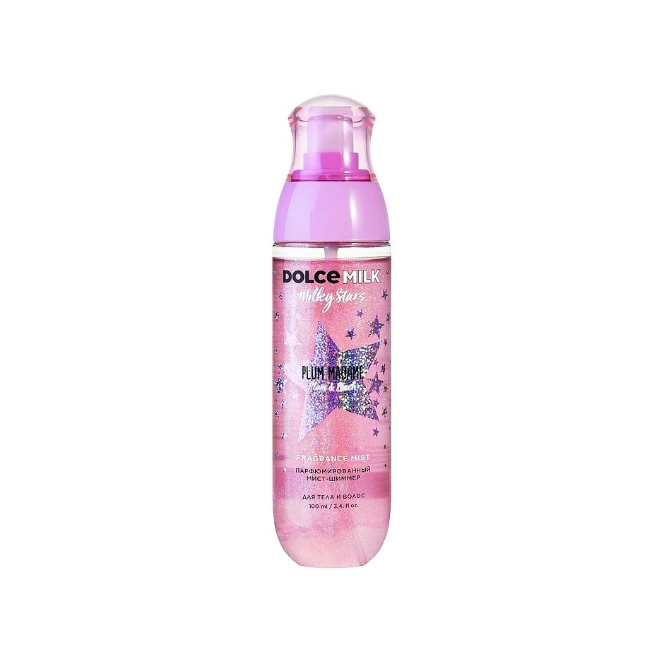 Мист для тела и волос парфюмированный Plum Madame Milky stars