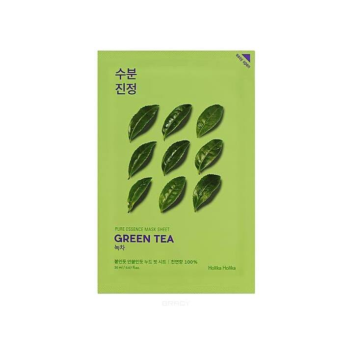 Маска тканевая противовоспалительная Зеленый чай Pure Essence