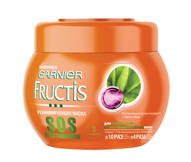 Маска для волос SOS-восстановление Fructis купить в VISAGEHALL