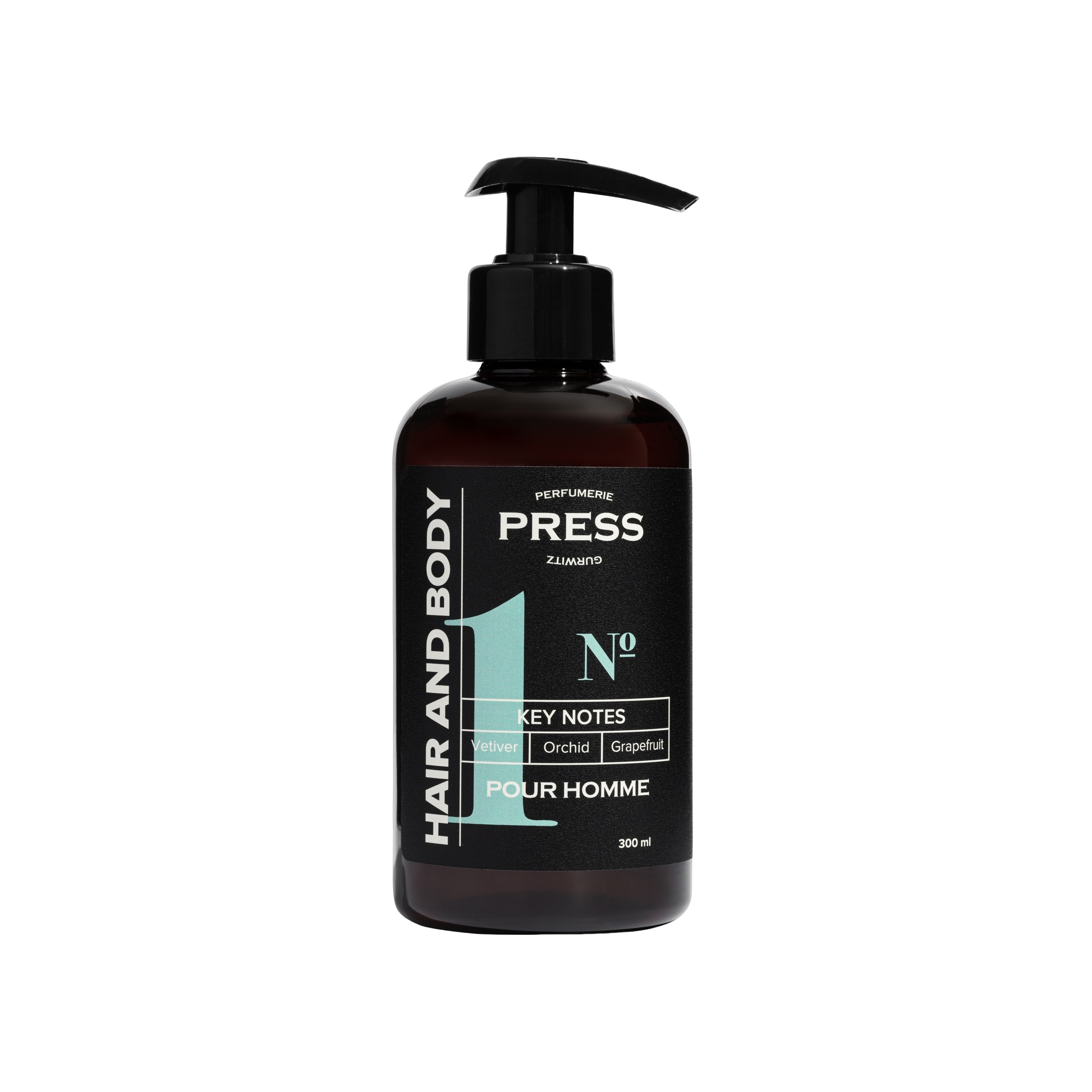 Шампунь-гель мужской 2 в 1 для волос и тела № 1 Кардамон Кожа Жасмин купить в VISAGEHALL