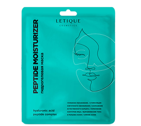 Маска гидрогелевая для лица Peptide Moisturizer Letique Cosmetics