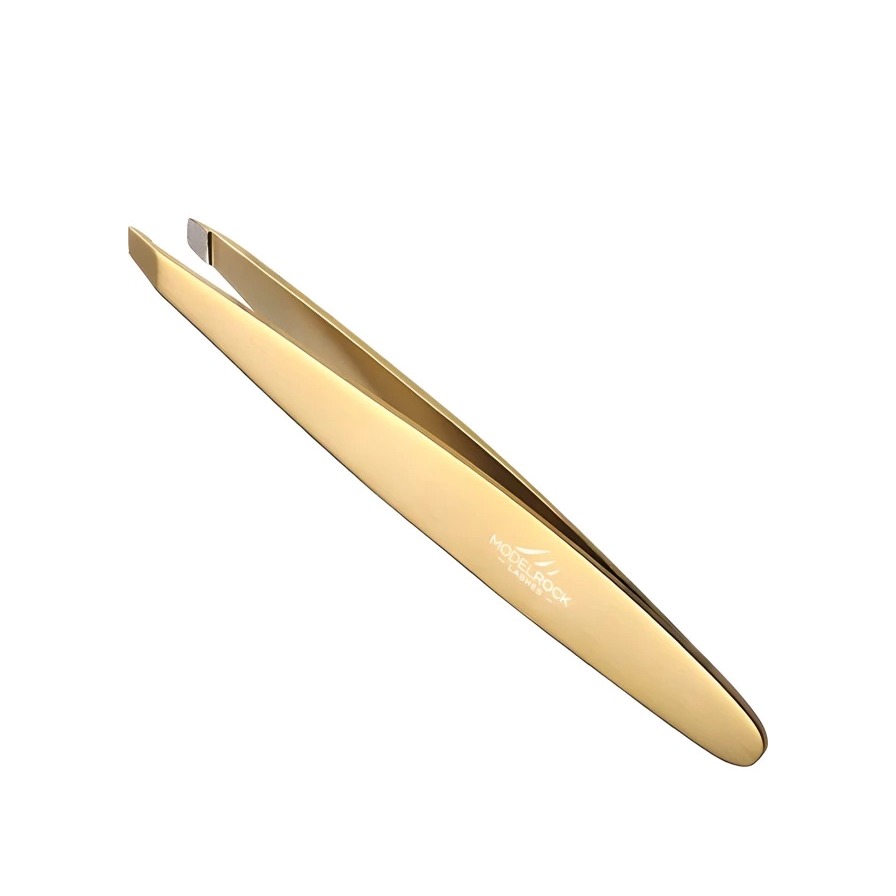 Пинцет Slanted Tweezers Gold Luxe