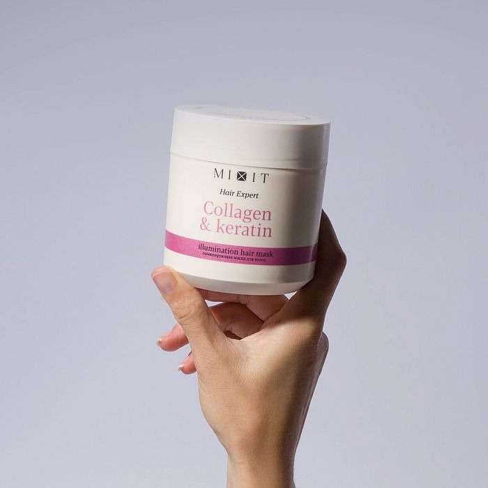 Маска для волос ламинирующая с коллагеном и кератином купить в VISAGEHALL