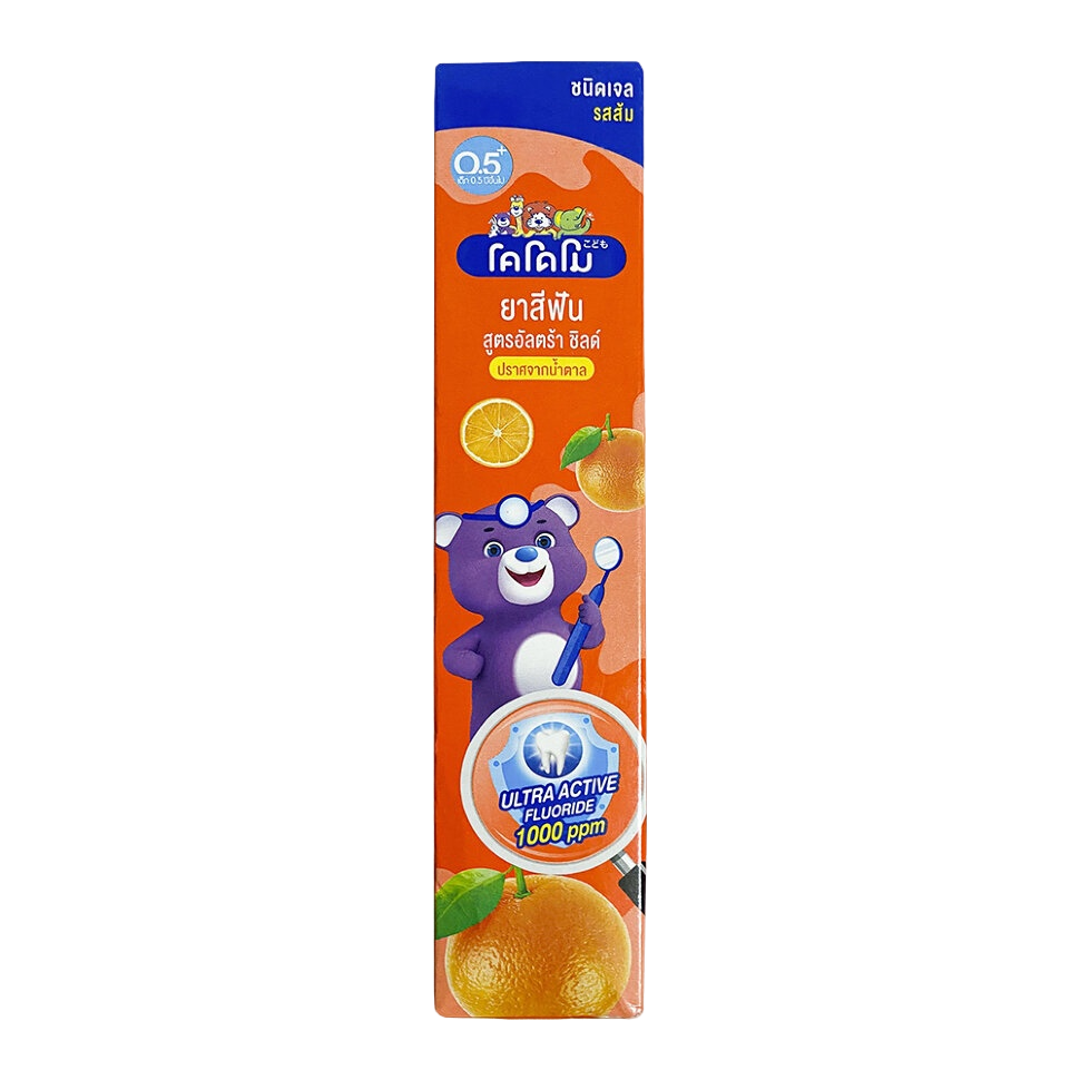 Паста зубная гелевая для детей с 6 месяцев с ароматом апельсина