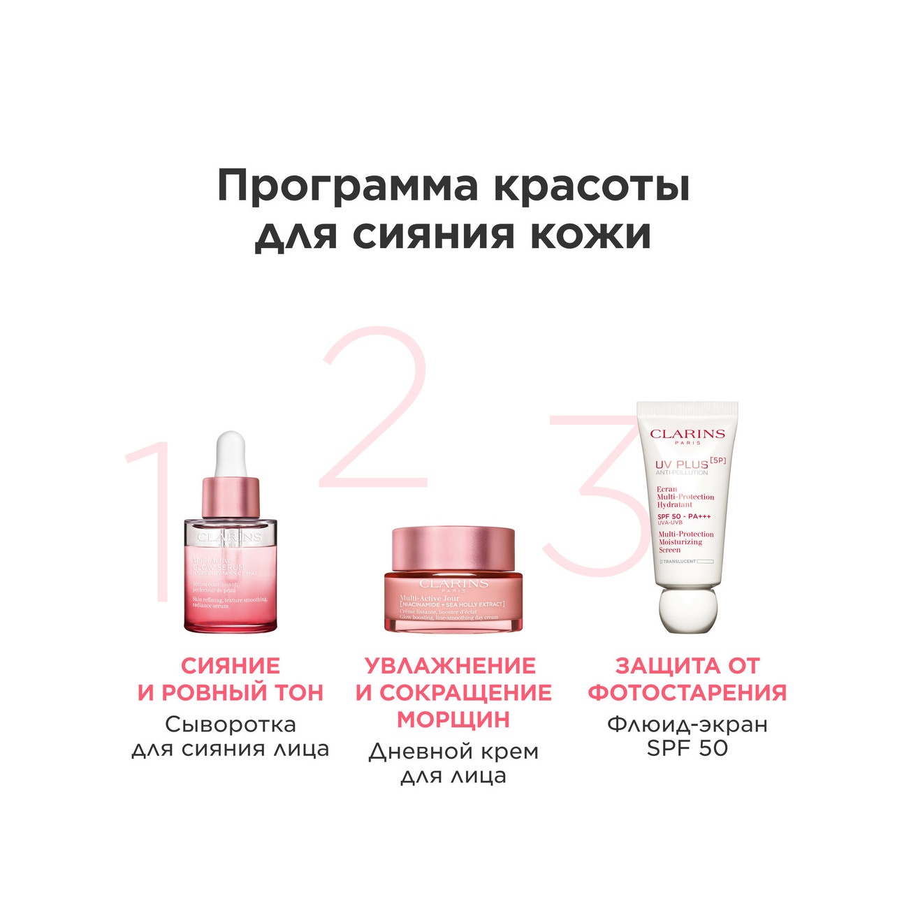 Сыворотка для сияния лица, разглаживающая кожу Multi-Active Glow Serum купить в VISAGEHALL