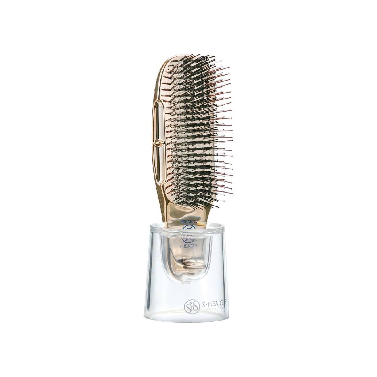 Щетка для волос массажная Scalp Brush Premium+Short Золото VISAGEHALL