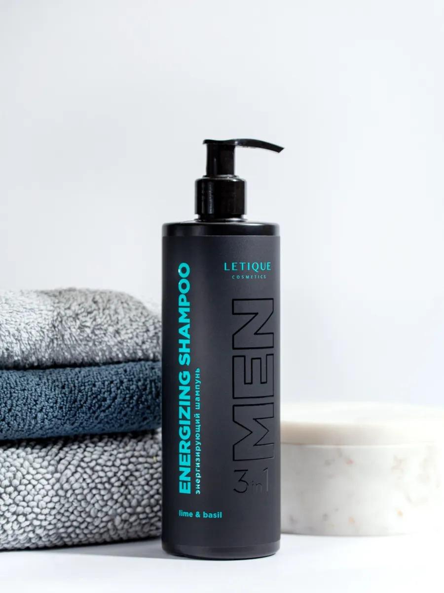 Шампунь для волос и тела энергизирующий мужской Energizing Shampoo Letique Cosmetics  VISAGEHALL