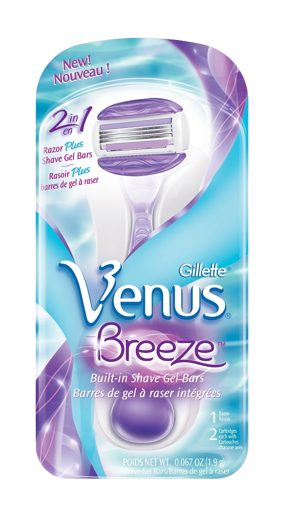 Станок для бритья + 2 кассеты Venus Breeze купить в VISAGEHALL