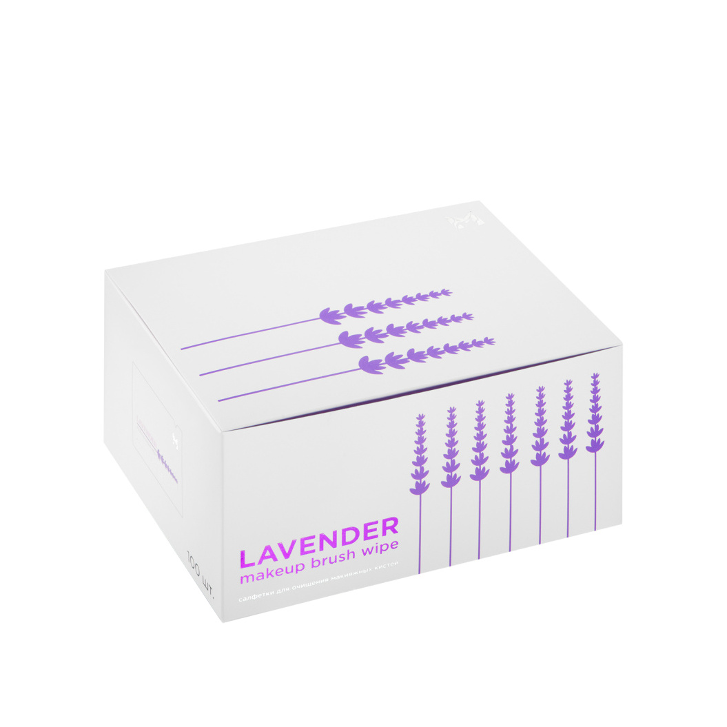 Салфетки для очищения макияжных кистей Lavender 