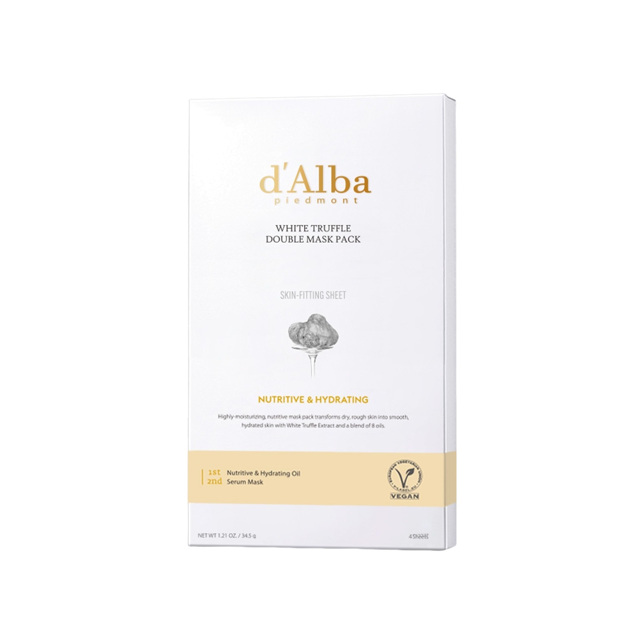 Маска питательная White Truffle Double Mask Pack Nutritive купить в VISAGEHALL