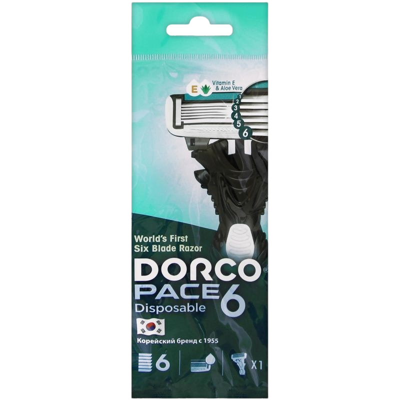 Станок для бритья одноразовый Pace 6 Dorco купить в VISAGEHALL