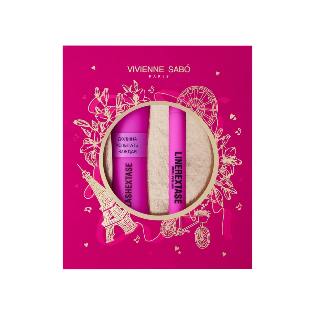 Набор подарочный (тушь Cabaret premiere" 01 + гель для бровей Lamination effect)