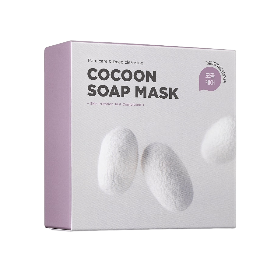 Мыло-маска для лица с экстрактом кокона шелкопряда