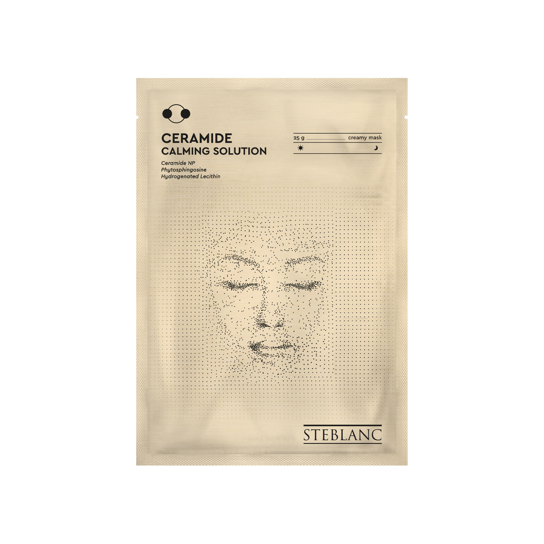Тканевая крем маска для лица успокаивающая с церамидами VISAGEHALL