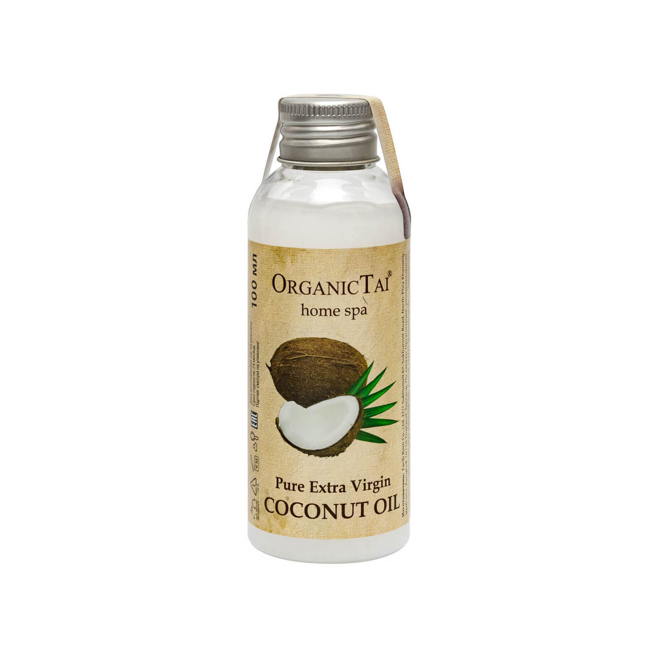 Масло чистое кокосовое холодного отжима для тела и волос VISAGEHALL
