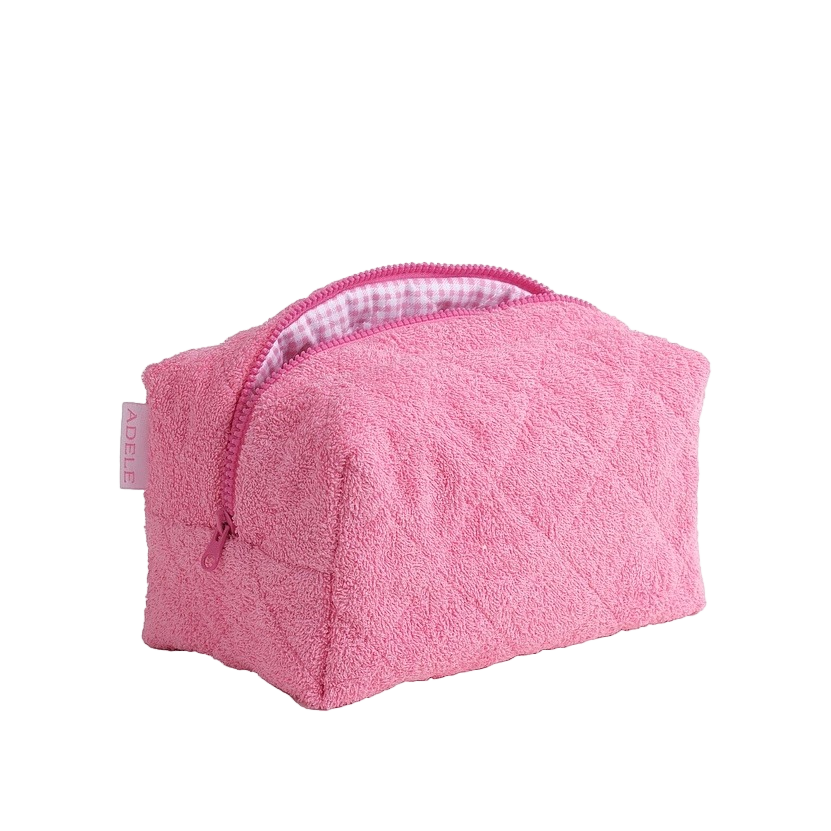 Косметичка махровая Ярко-розовая купить в VISAGEHALL