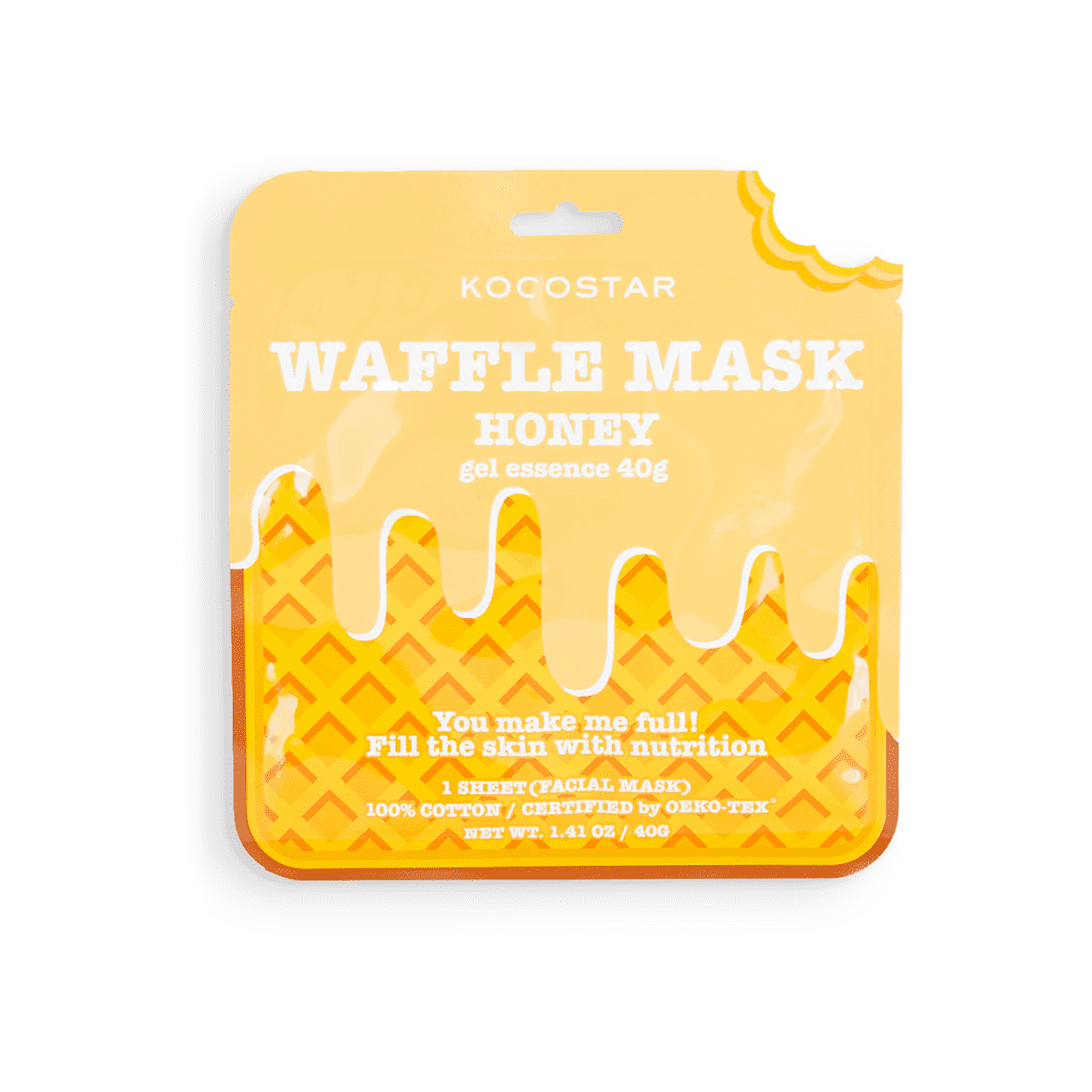 Маска для лица питательная Waffle Mask Honey VISAGEHALL
