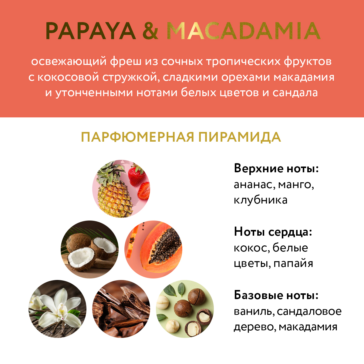 Гель для душа увлажняющий Papaya&Macadamia купить в VISAGEHALL