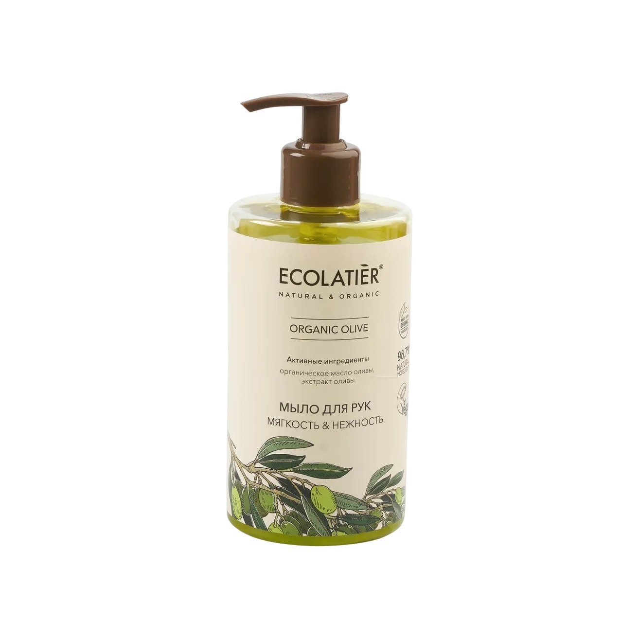Жидкое мыло для рук Мягкость & Нежность Green Olive Oil купить в VISAGEHALL