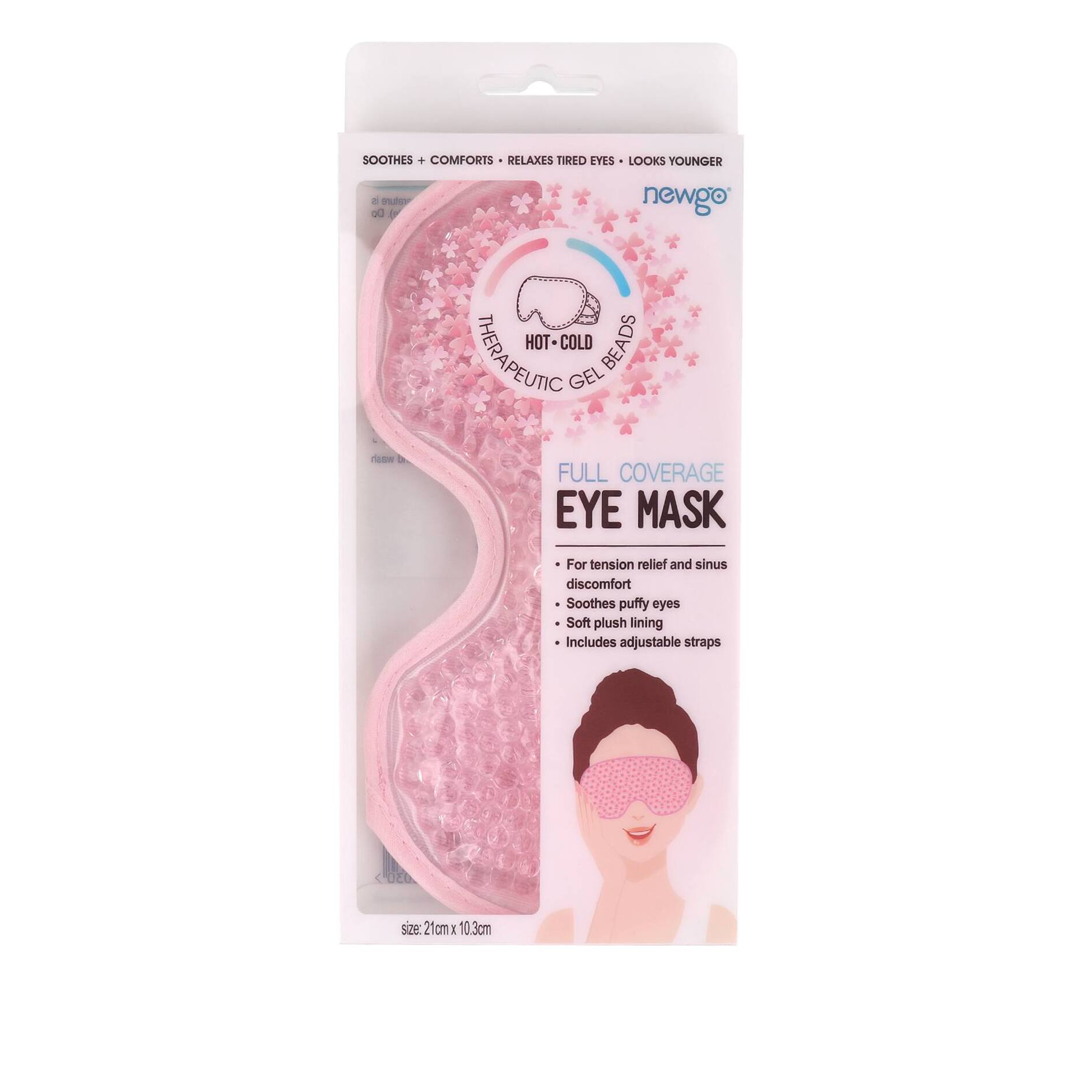 Маска для глаз Hot & Cold Full Coverage Eye Mask 21х10.3см магазин VISAGEHALL являющийся официальным дистрибьютором в России