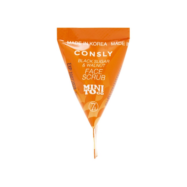 Скраб для лица с черным сахаром и грецким орехом Mini To Go Black Sugar & Walnut Face Scrub купить в VISAGEHALL