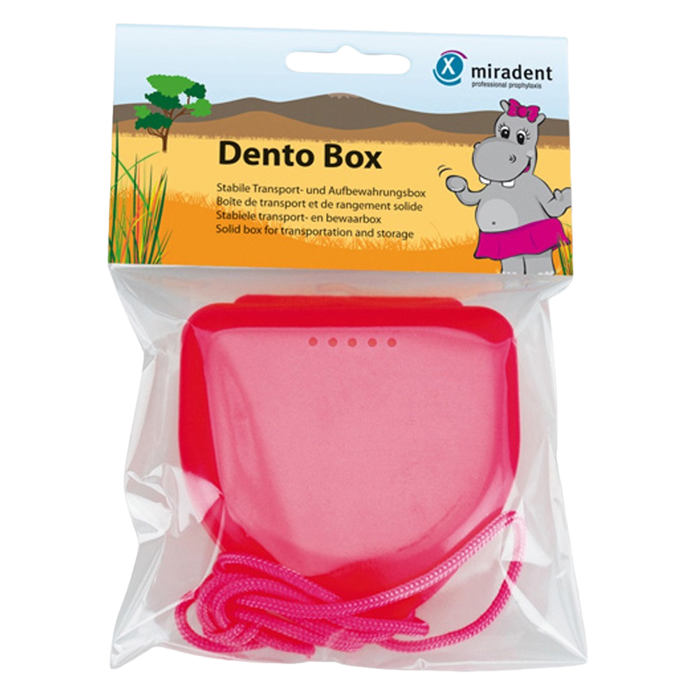 Бокс для хранения и транспортировки розовый Dento Box