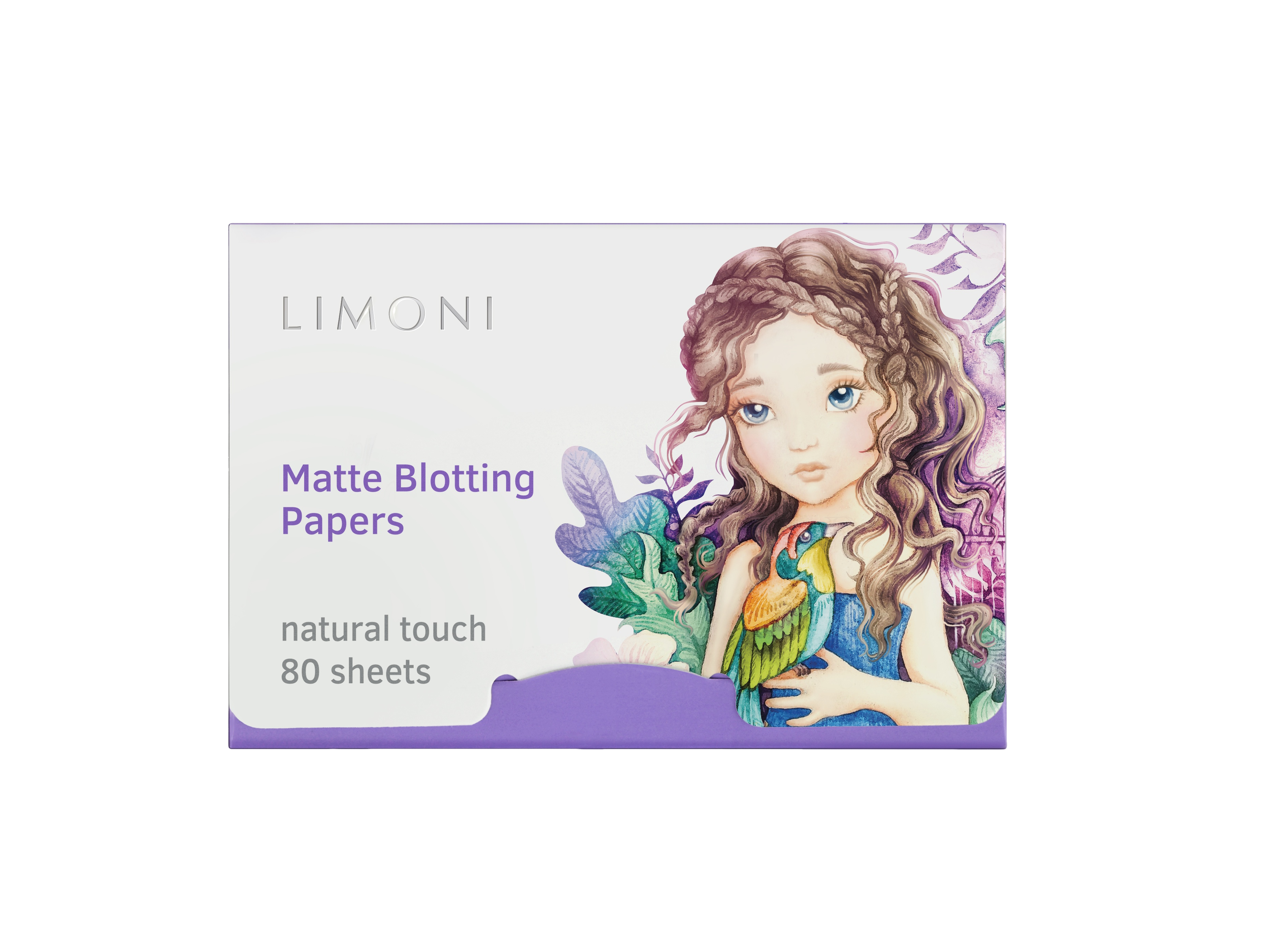 Матирующие салфетки для лица lilac Matte Blotting Papers 80шт купить в VISAGEHALL