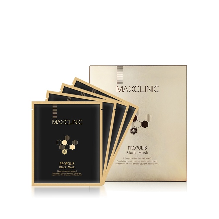 Маска для лица черная с прополисом для питания и эластичности Propolis Black Mask 4х20мл магазин VISAGEHALL являющийся официальным дистрибьютором в России