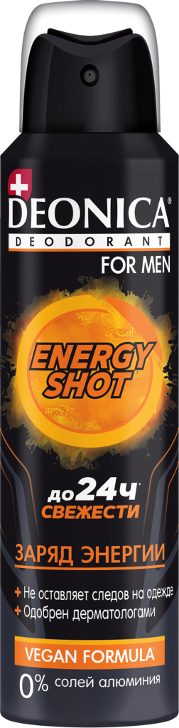 Дезодорант спрей Energy Shot For men