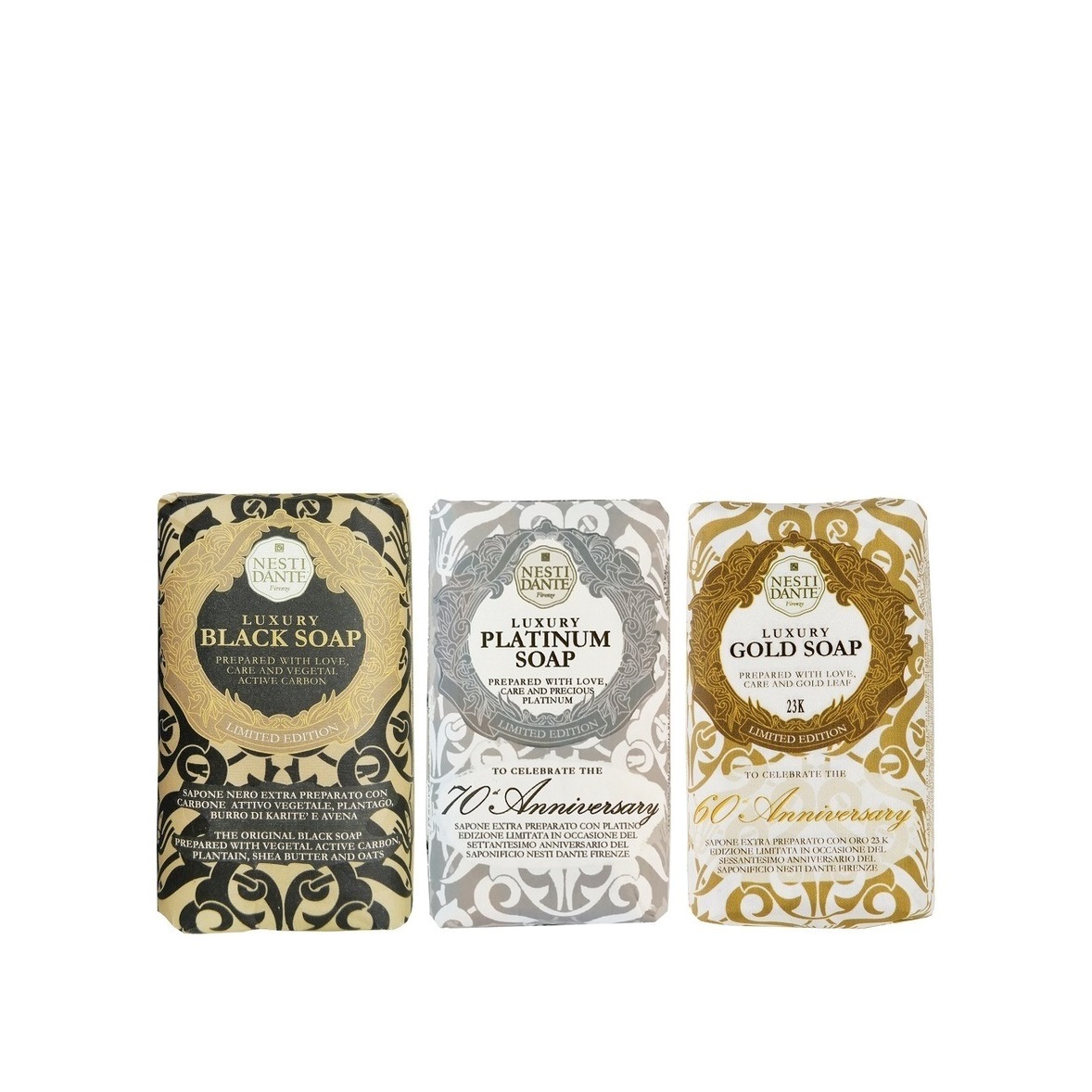 Набор мыла: Luxury Gold & Platinum & Black 3х250г магазин VISAGEHALL являющийся официальным дистрибьютором в России