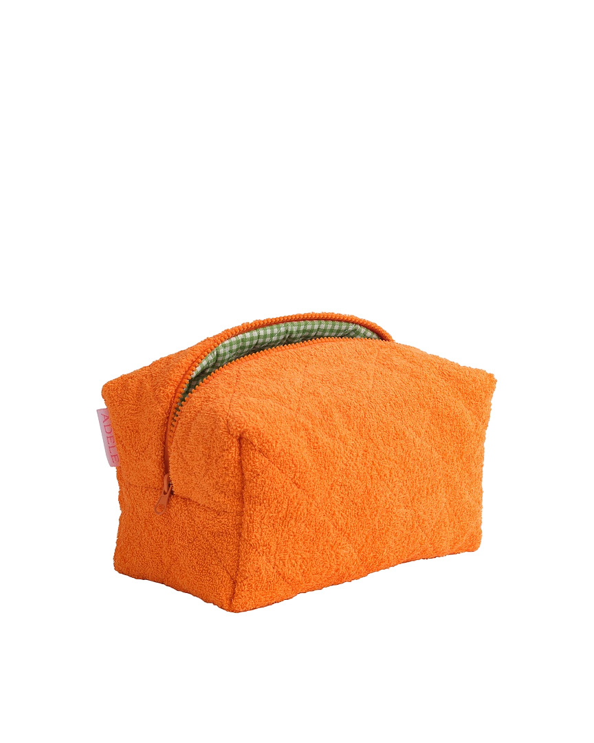 Косметичка махровая Оранжевая  купить в VISAGEHALL