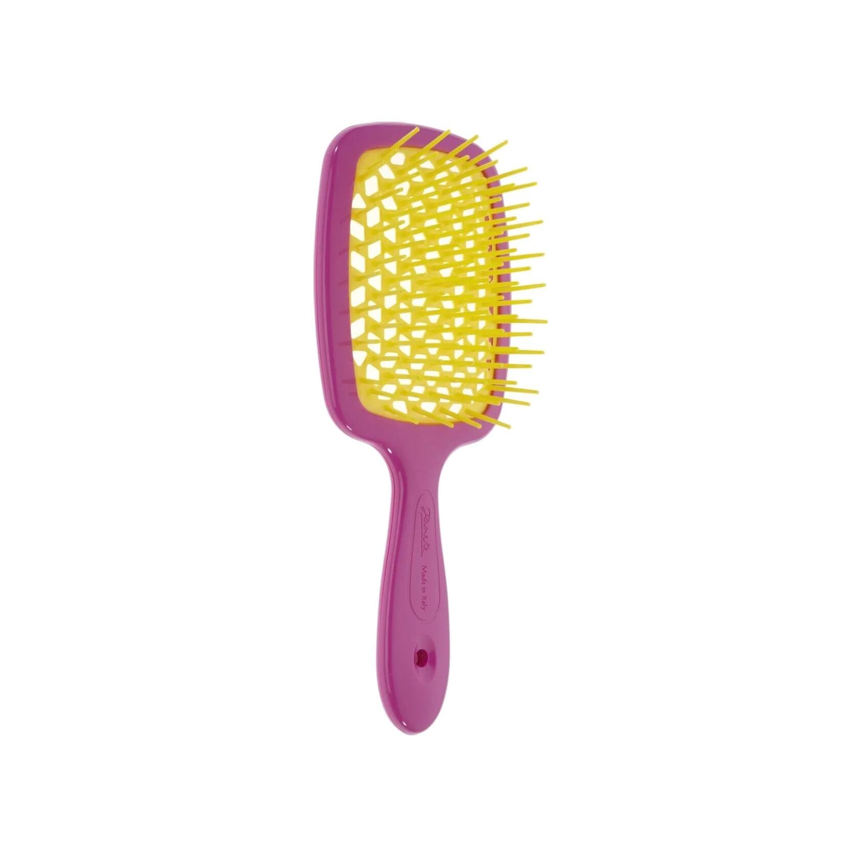 Щетка для волос темно-розовая, желтая Superbrush купить в VISAGEHALL