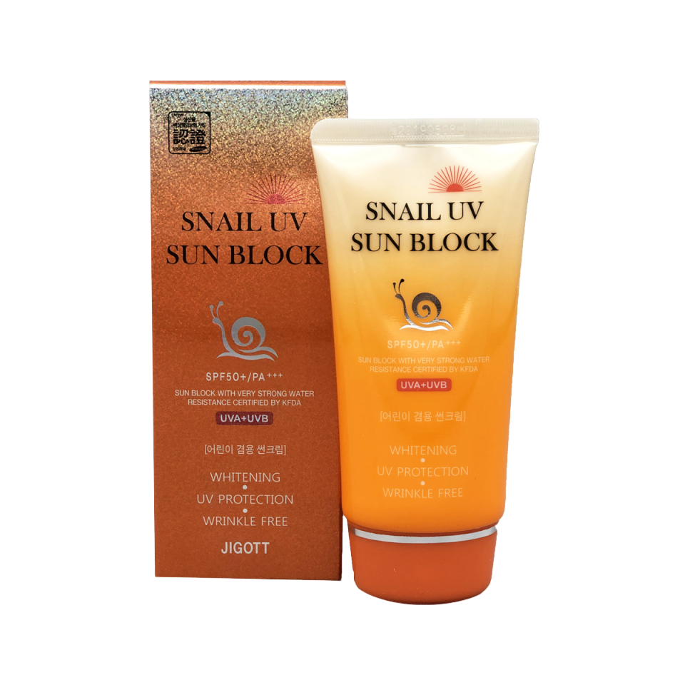 Крем солнцезащитный с улиточным муцином Snail Uv Sun Block Cream SPF50+/PA+++