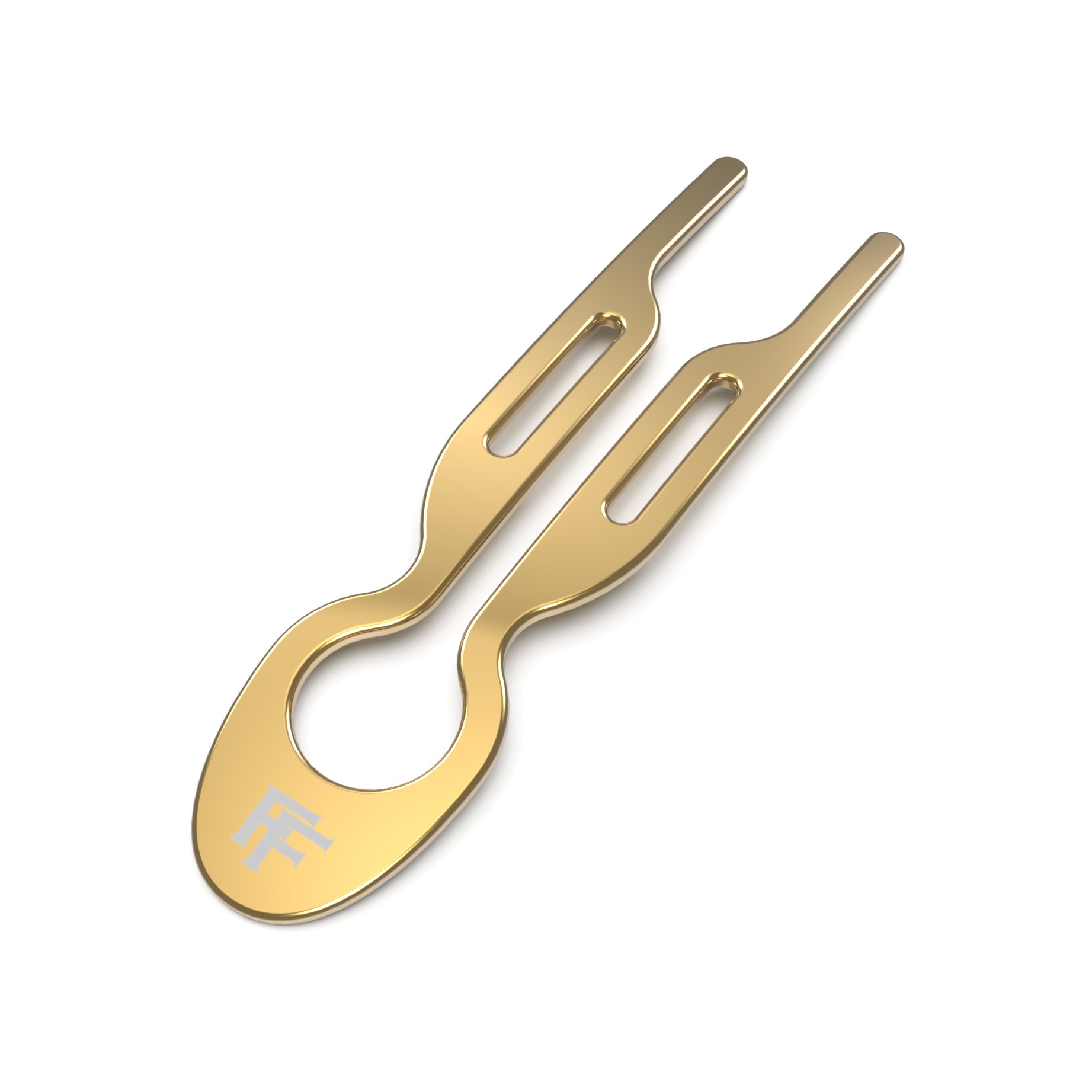 Заколка металлическая Золотой Metal Gold Hairpin №1 купить в VISAGEHALL