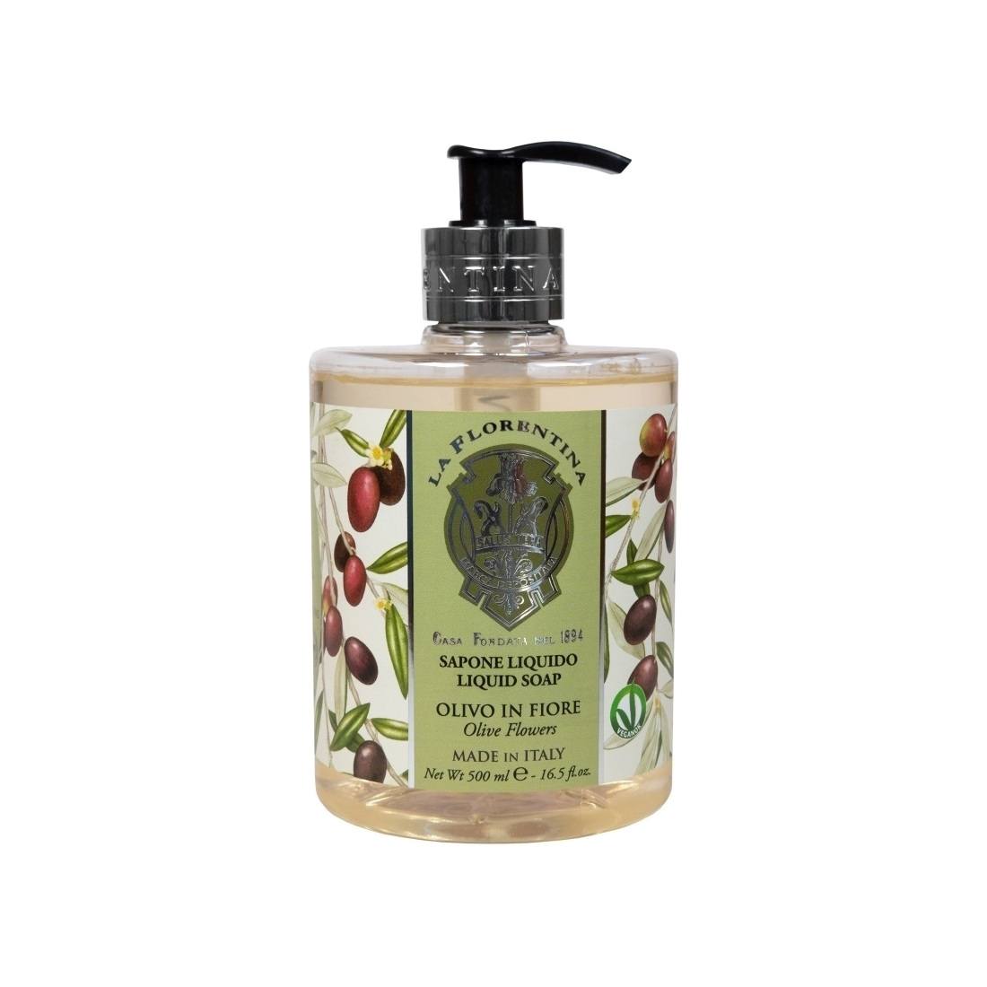 Жидкое мыло Цветы Оливы Olive Flowers магазин VISAGEHALL являющийся официальным дистрибьютором в России