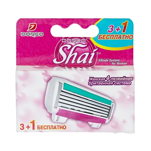 Кассеты для бритья женские Dorco Shai 4 купить в VISAGEHALL