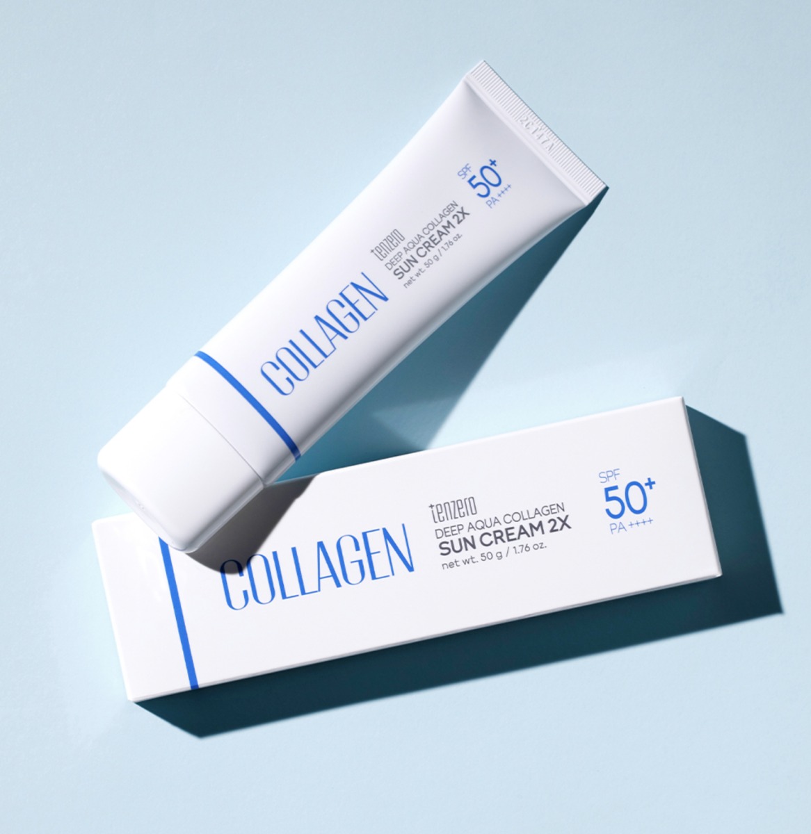 Солнцезащитный крем увлажняющий с коллагеном SPF 50+/PA++++ купить в VISAGEHALL