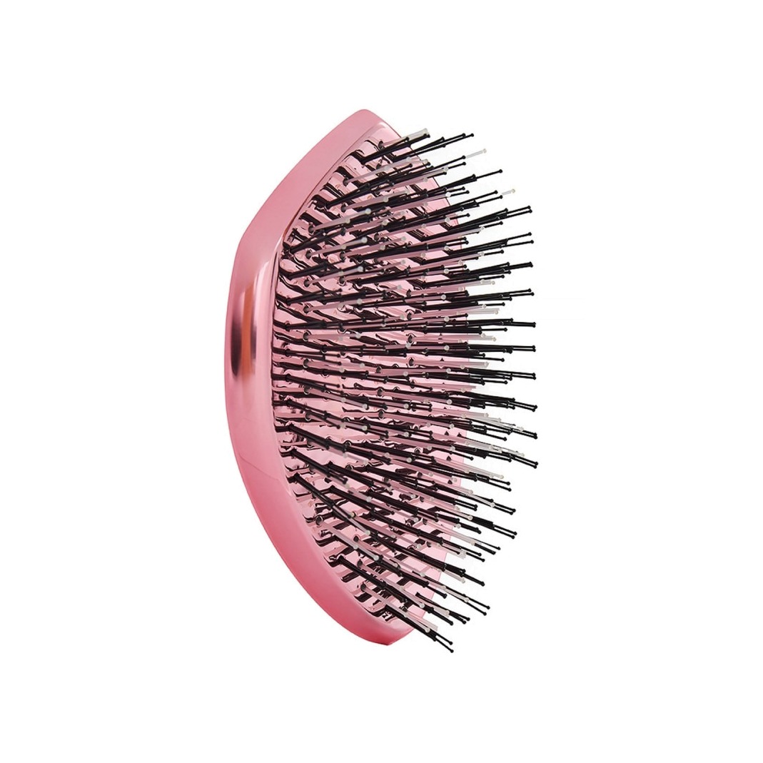 Расческа для распутывания, массажа и мытья кожи головы, розовая